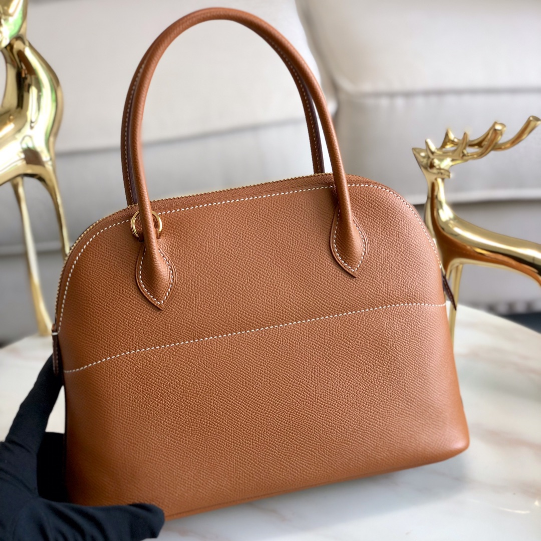 에르메스 볼리드27 골드브라운 금장 앱송